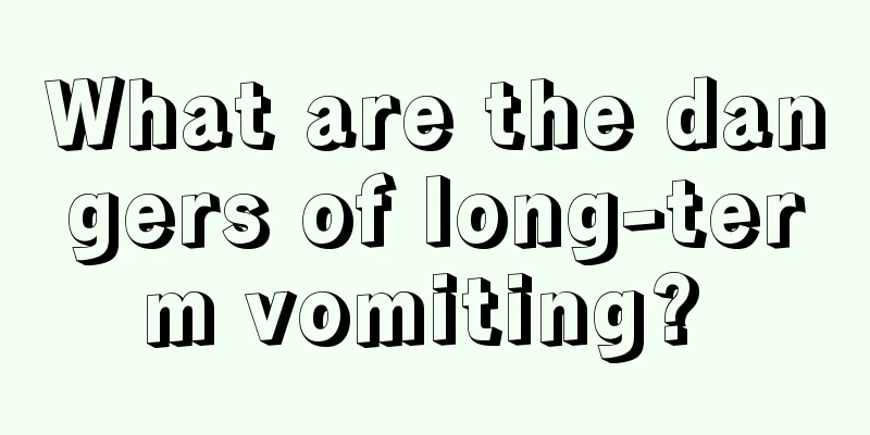 What are the dangers of long-term vomiting? 