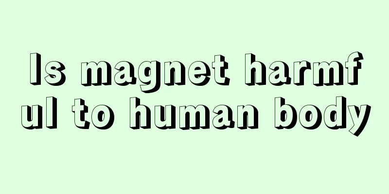 Is magnet harmful to human body