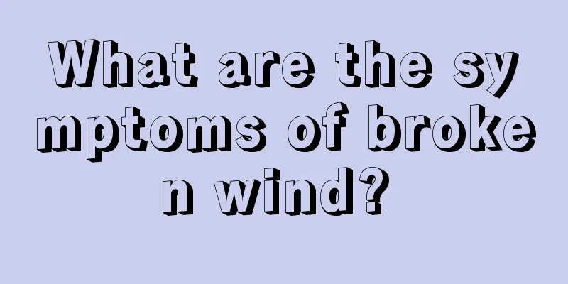 What are the symptoms of broken wind? 