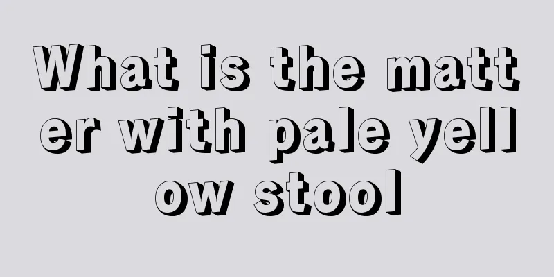 What is the matter with pale yellow stool