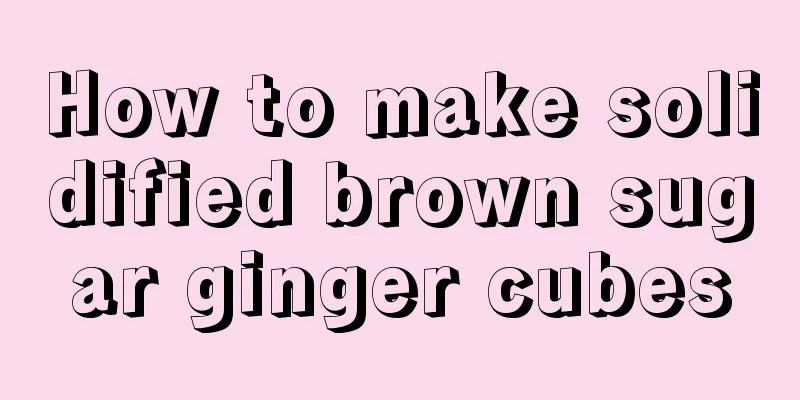 How to make solidified brown sugar ginger cubes