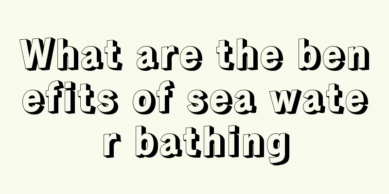 What are the benefits of sea water bathing