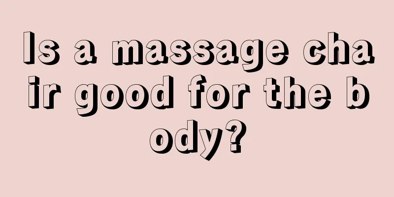 Is a massage chair good for the body?
