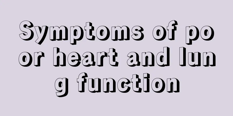 Symptoms of poor heart and lung function