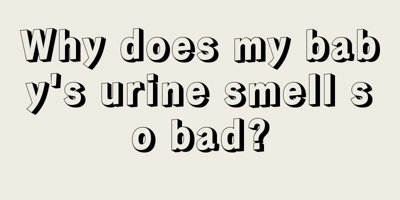 Why does my baby's urine smell so bad?