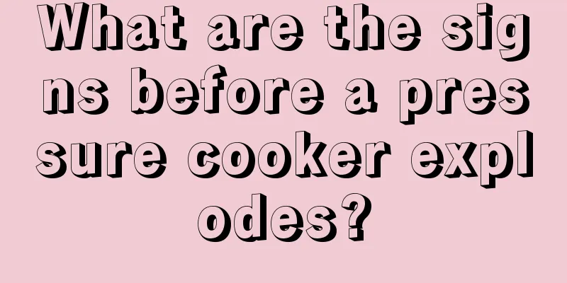 What are the signs before a pressure cooker explodes?
