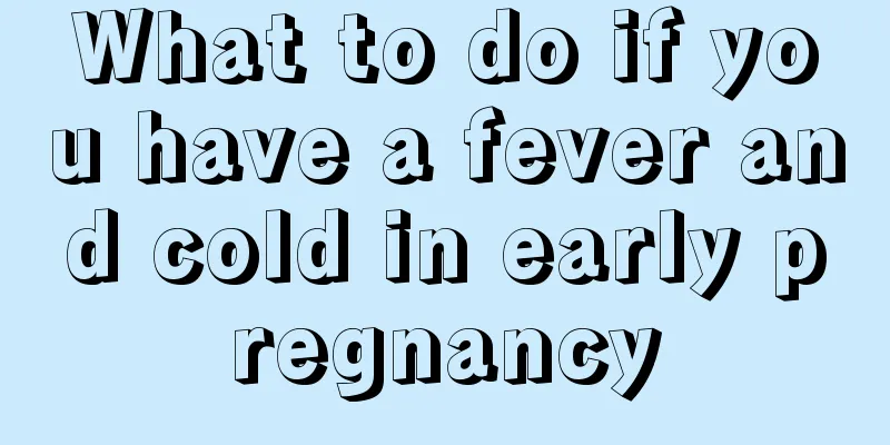 What to do if you have a fever and cold in early pregnancy
