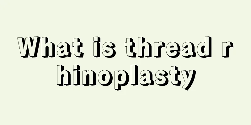 What is thread rhinoplasty