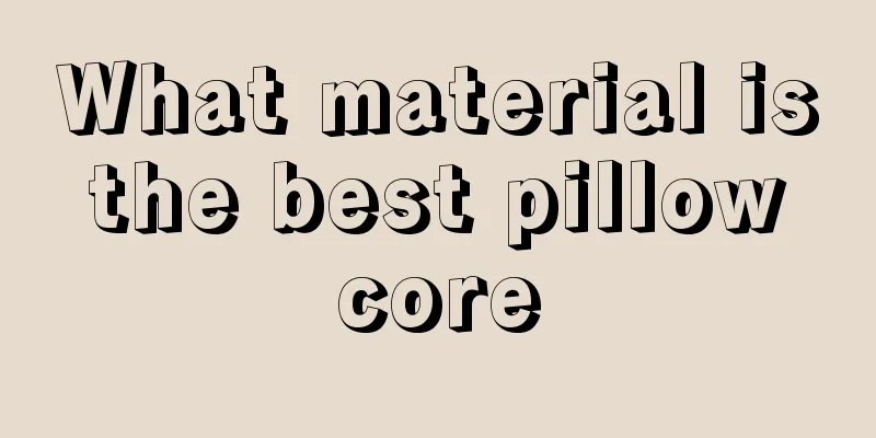 What material is the best pillow core