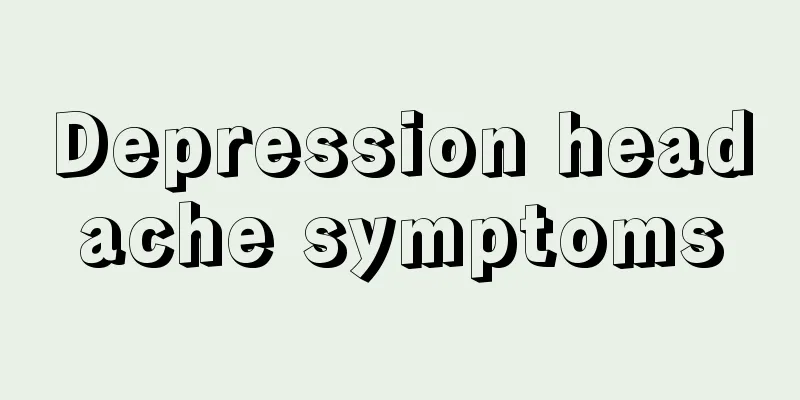 Depression headache symptoms