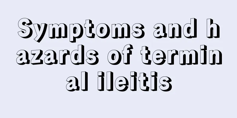 Symptoms and hazards of terminal ileitis
