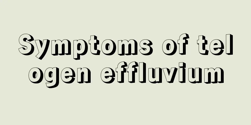 Symptoms of telogen effluvium