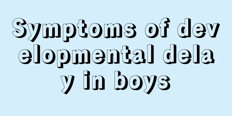Symptoms of developmental delay in boys