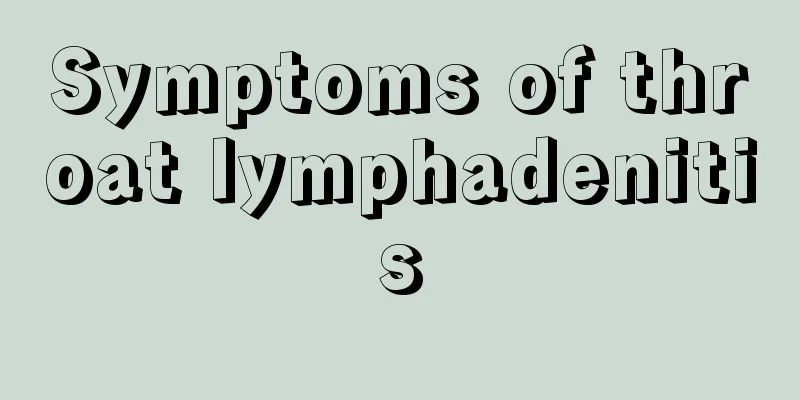 Symptoms of throat lymphadenitis