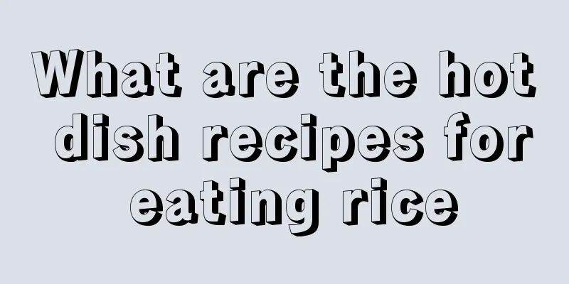 What are the hot dish recipes for eating rice