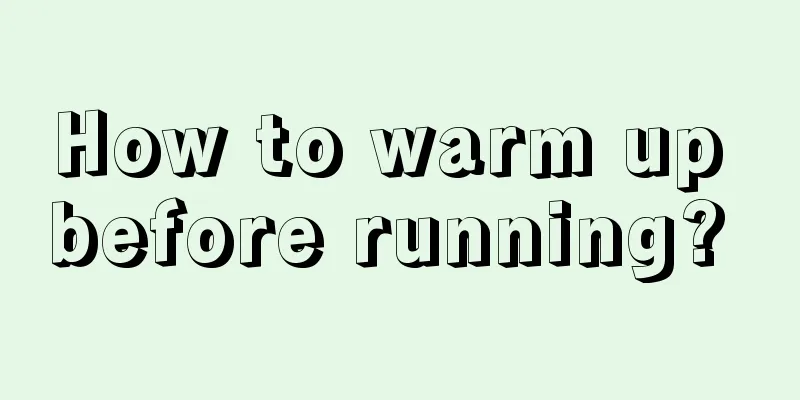 How to warm up before running? 