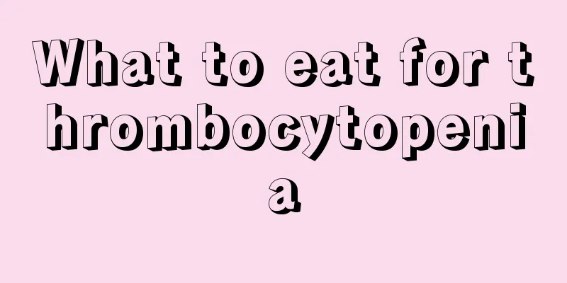 What to eat for thrombocytopenia