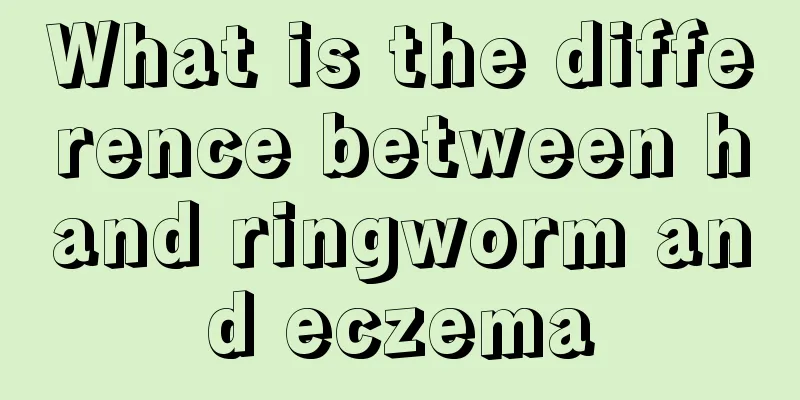 What is the difference between hand ringworm and eczema