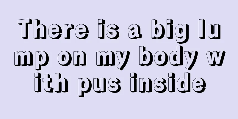 There is a big lump on my body with pus inside
