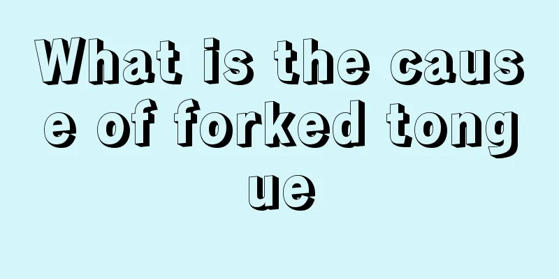 What is the cause of forked tongue
