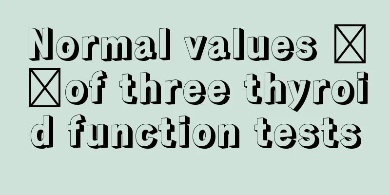 Normal values ​​of three thyroid function tests