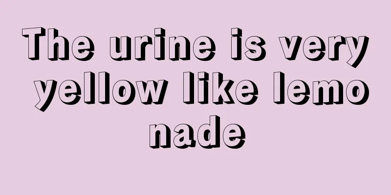 The urine is very yellow like lemonade