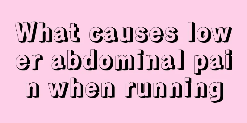 What causes lower abdominal pain when running