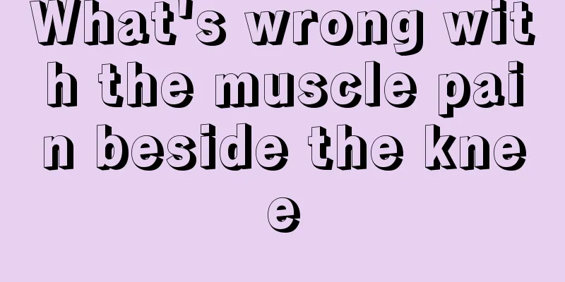 What's wrong with the muscle pain beside the knee