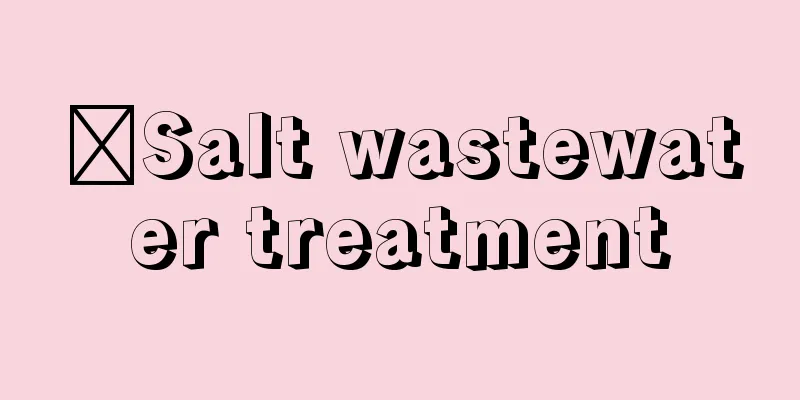 ​Salt wastewater treatment
