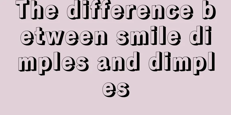 The difference between smile dimples and dimples