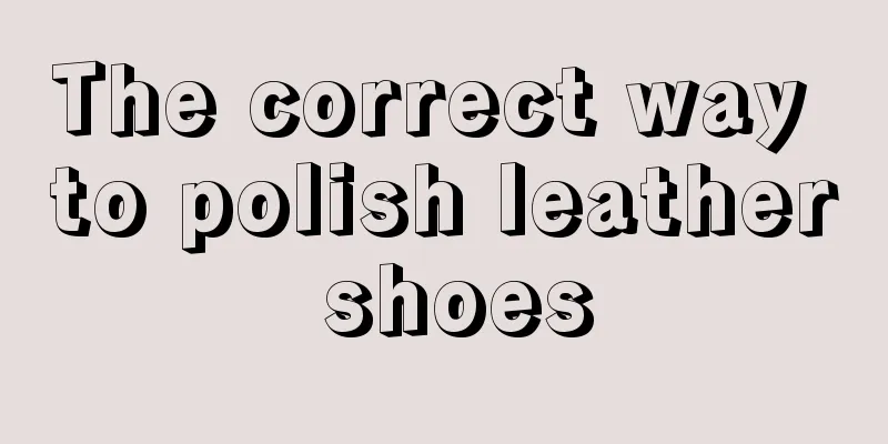 The correct way to polish leather shoes