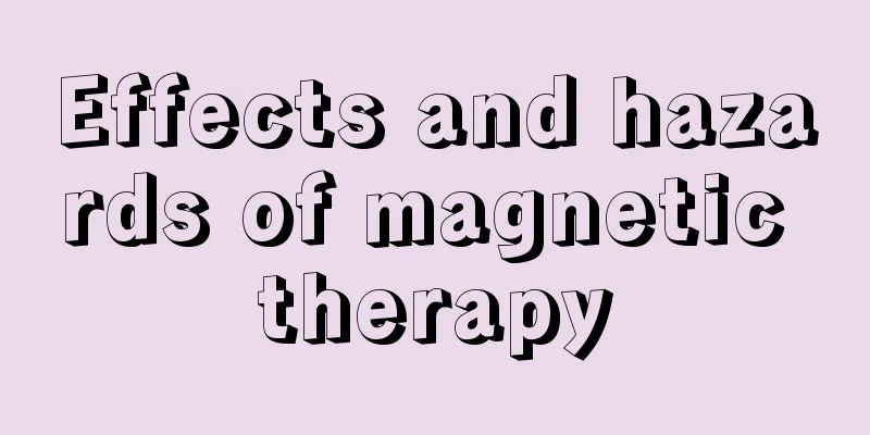 Effects and hazards of magnetic therapy