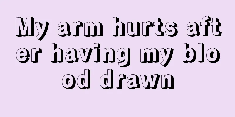 My arm hurts after having my blood drawn
