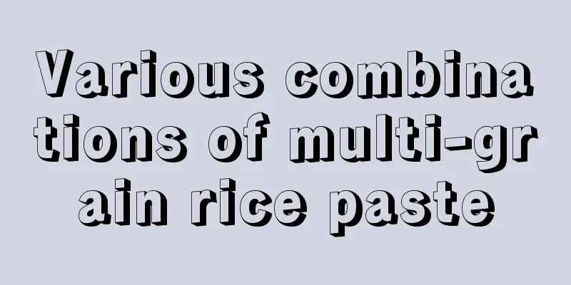 Various combinations of multi-grain rice paste