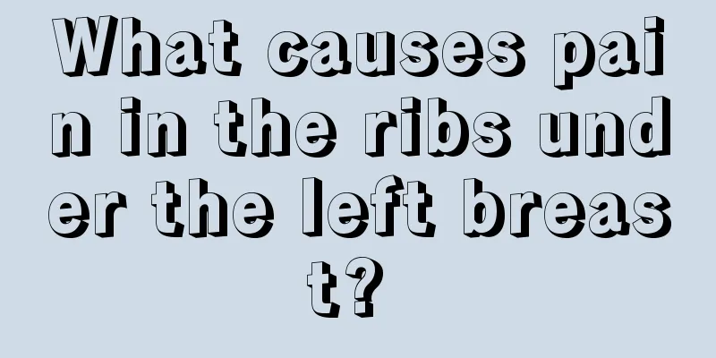 What causes pain in the ribs under the left breast? 