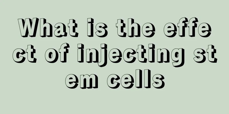 What is the effect of injecting stem cells