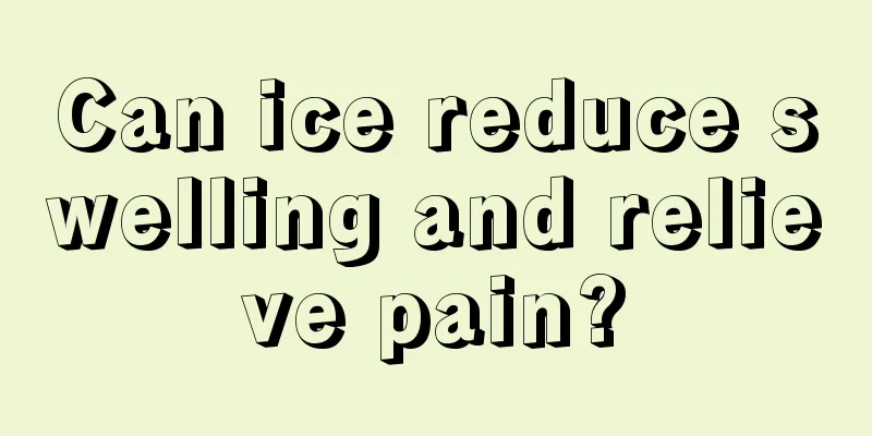 Can ice reduce swelling and relieve pain?