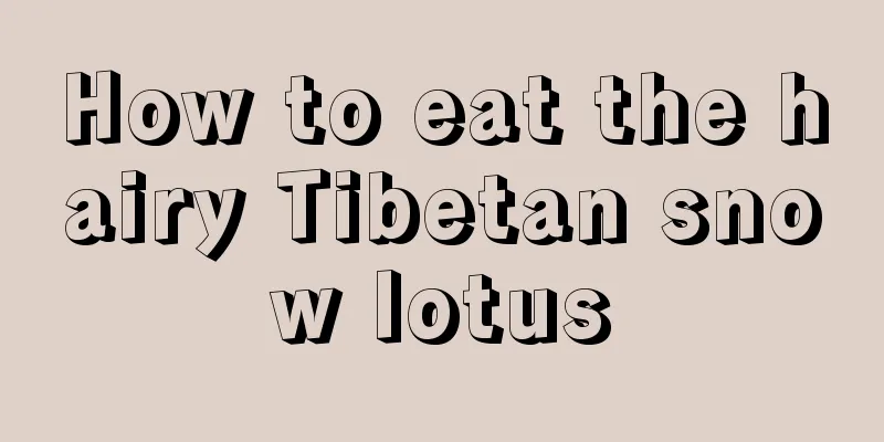 How to eat the hairy Tibetan snow lotus