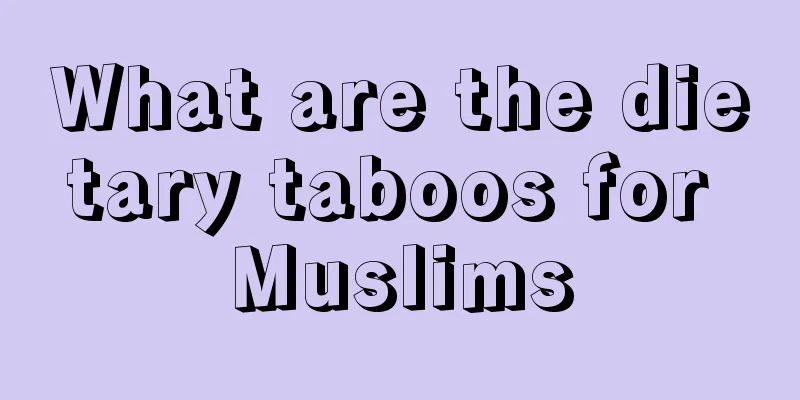 What are the dietary taboos for Muslims
