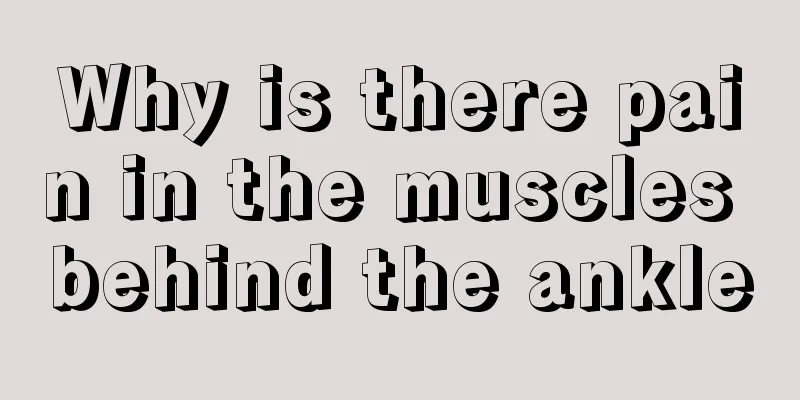 Why is there pain in the muscles behind the ankle