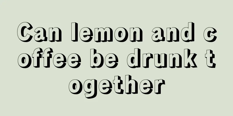 Can lemon and coffee be drunk together