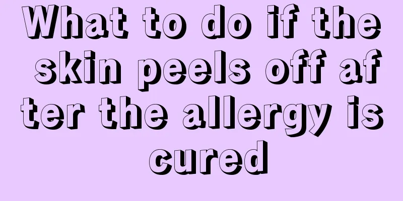 What to do if the skin peels off after the allergy is cured