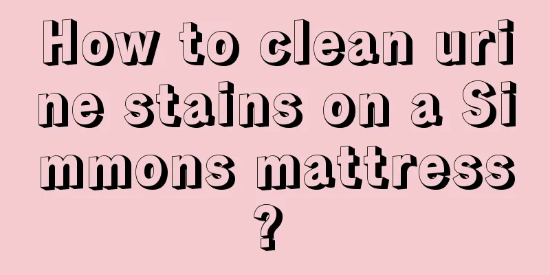 How to clean urine stains on a Simmons mattress? 