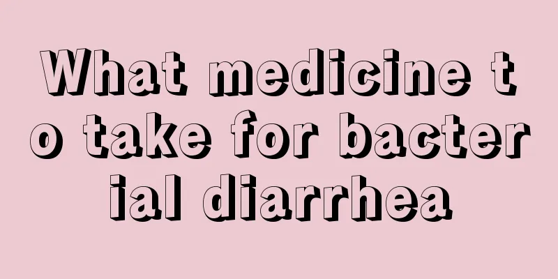 What medicine to take for bacterial diarrhea