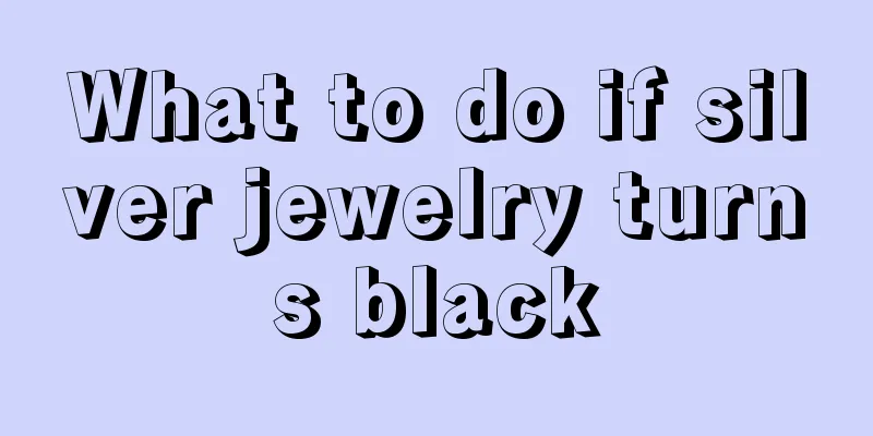 What to do if silver jewelry turns black