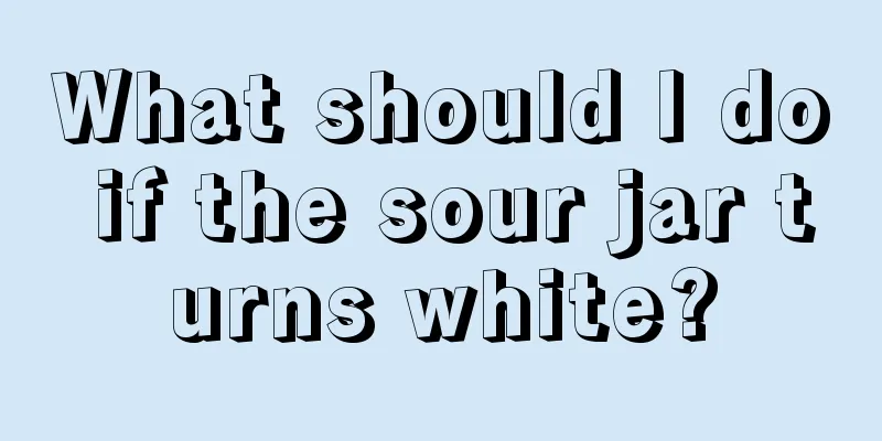 What should I do if the sour jar turns white?