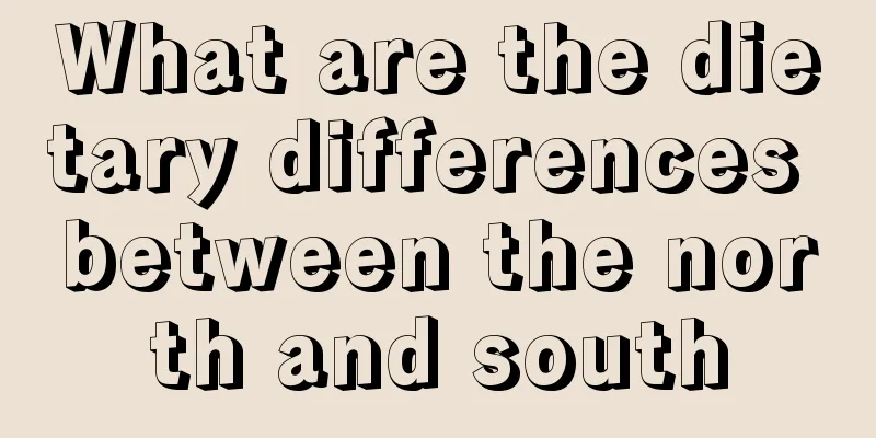 What are the dietary differences between the north and south
