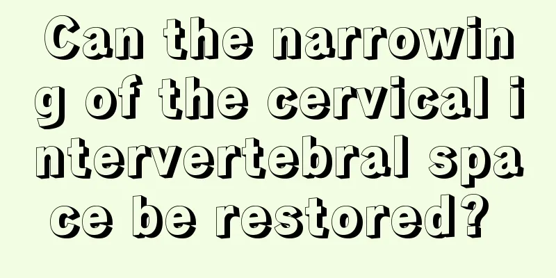 Can the narrowing of the cervical intervertebral space be restored? 