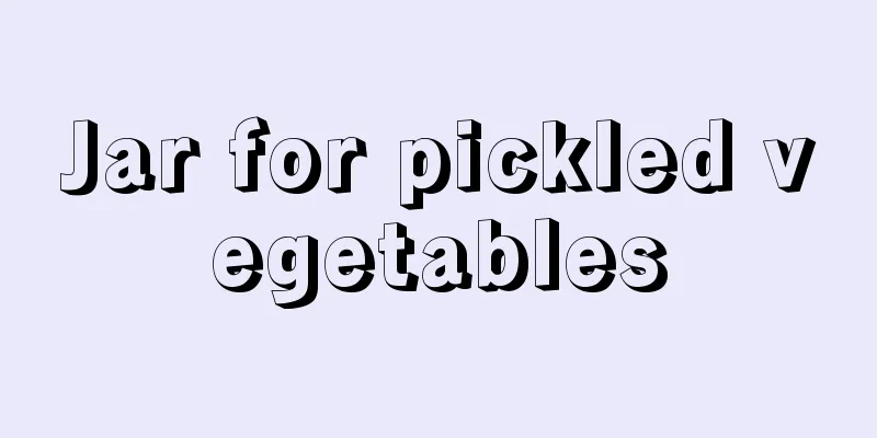 Jar for pickled vegetables