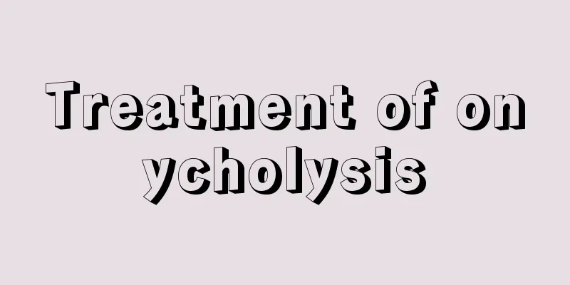 Treatment of onycholysis